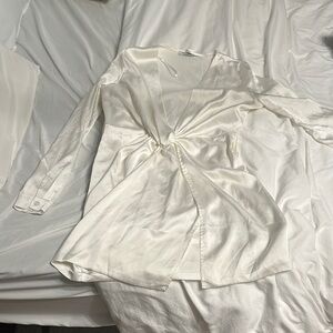 Fashion Nova Long Sleeve White Dress